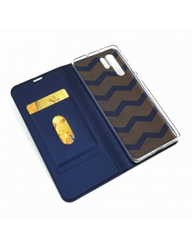 Etui portefeuille Huawei P30 Pro avec contour silicone