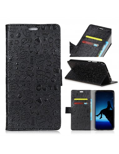 Etui portefeuille Huawei P30 Lite Fantaisie Graffiti