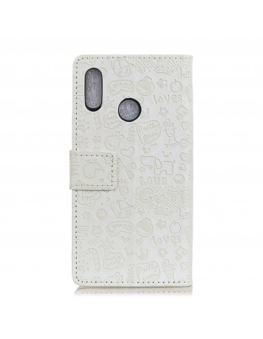 Etui portefeuille Huawei P30 Lite Fantaisie Graffiti
