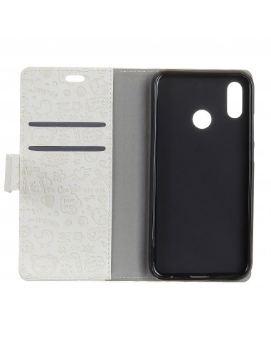 Etui portefeuille Huawei P30 Lite Fantaisie Graffiti