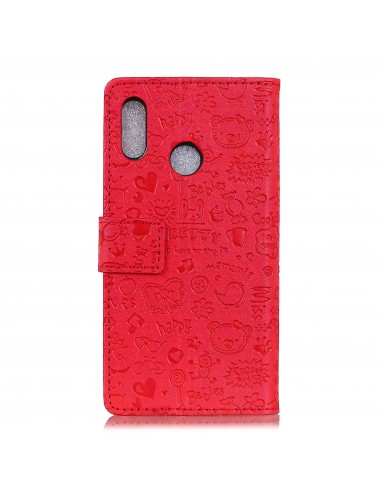 Etui portefeuille Huawei P30 Lite Fantaisie Graffiti