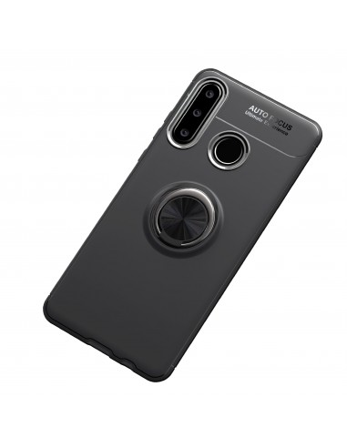Coque silicone Huawei P30 Lite avec anneau en metal