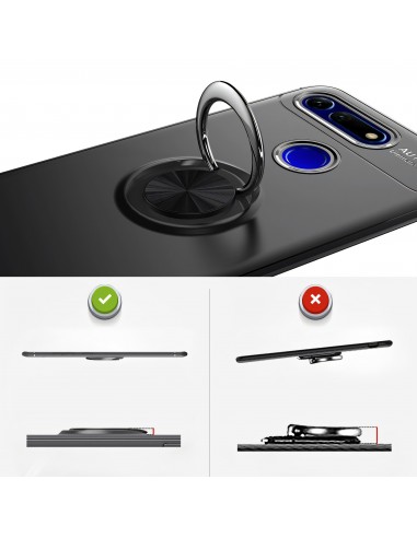 Coque silicone Huawei Honor View 20 et Huawei V20 avec anneau en metal