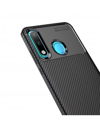 Coque silicone Huawei P30 Lite Style Fibre de carbone