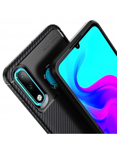 Coque silicone Huawei P30 Lite Style Fibre de carbone