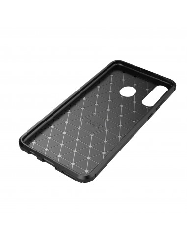 Coque silicone Huawei P30 Lite Style Fibre de carbone
