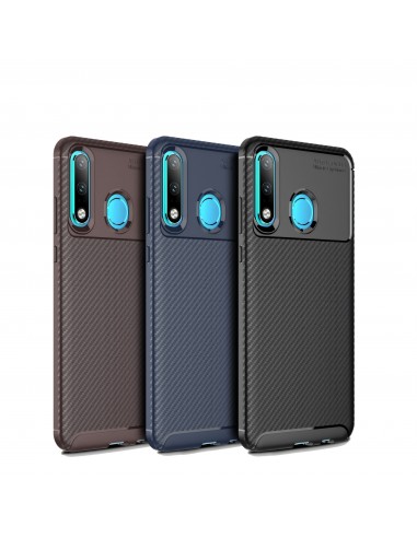 Coque silicone Huawei P30 Lite Style Fibre de carbone