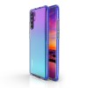 Coque Silicone transparent Huawei P30 pro avec bords colorés Bleu
