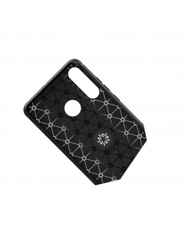 Coque silicone Huawei P30 Lite et Nova 4E avec anneau et support en metal