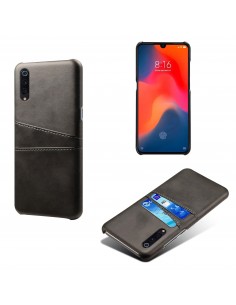 Coque silicone Xiaomi Mi 9 Style cuir avec rangement cartes