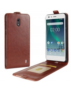 Etui Nokia 2 Style cuir Vertical Marron Etui Nokia 2 Style cuir Vertical Marron