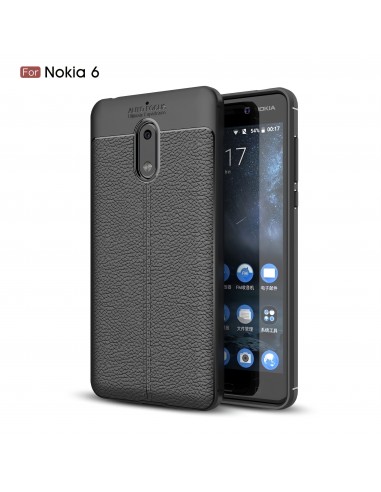 Coque silicone Nokia 6 Aspect cuir