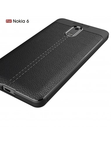 Coque silicone Nokia 6 Aspect cuir