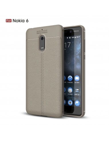 Coque silicone Nokia 6 Aspect cuir
