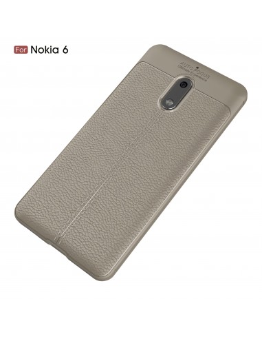 Coque silicone Nokia 6 Aspect cuir