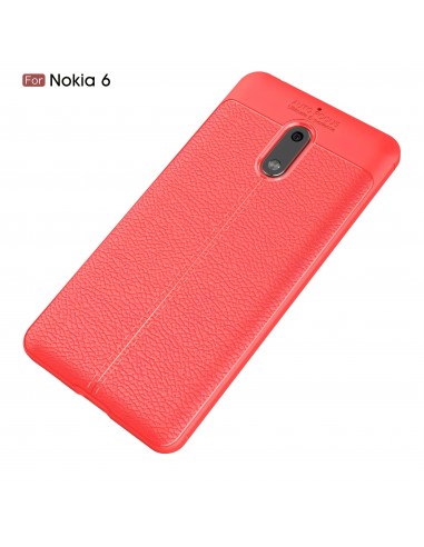 Coque silicone Nokia 6 Aspect cuir