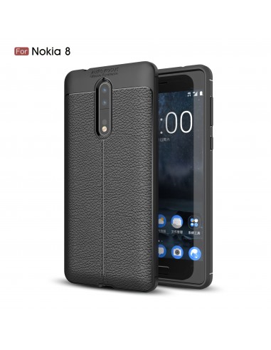 Coque silicone Nokia 8 Aspect cuir