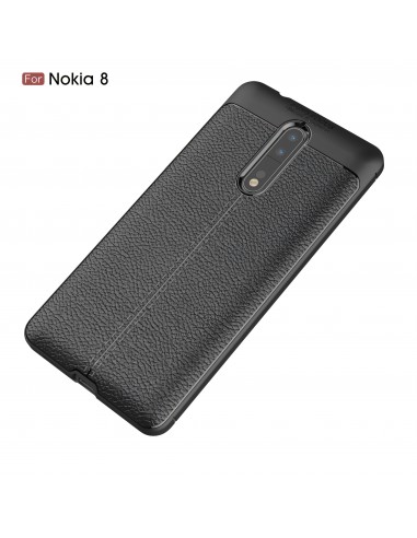 Coque silicone Nokia 8 Aspect cuir