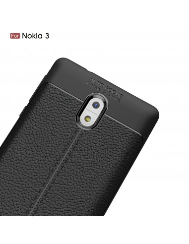 Coque silicone Nokia 3 Aspect cuir