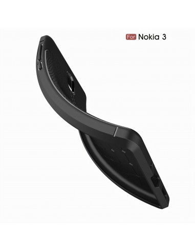 Coque silicone Nokia 3 Aspect cuir