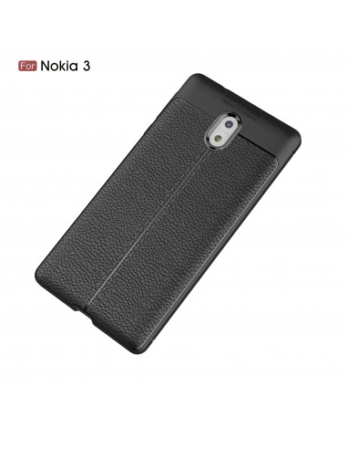 Coque silicone Nokia 3 Aspect cuir