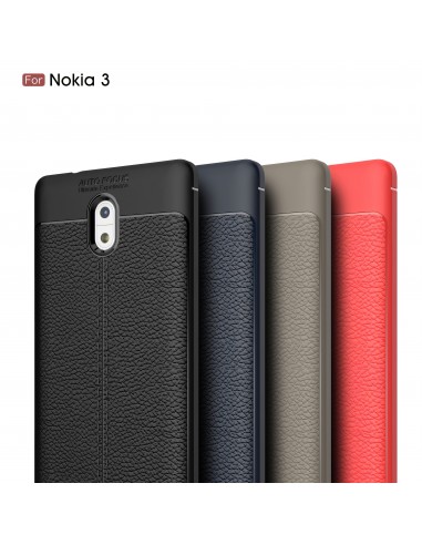 Coque silicone Nokia 3 Aspect cuir