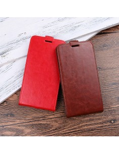 Etui vertical Nokia 8 Aspect cuir Crazy Horse Rouge Etui vertical Nokia 8 Aspect cuir Crazy Horse Rouge