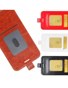 Etui vertical Nokia 8 Aspect cuir Crazy Horse Rouge Etui vertical Nokia 8 Aspect cuir Crazy Horse Rouge