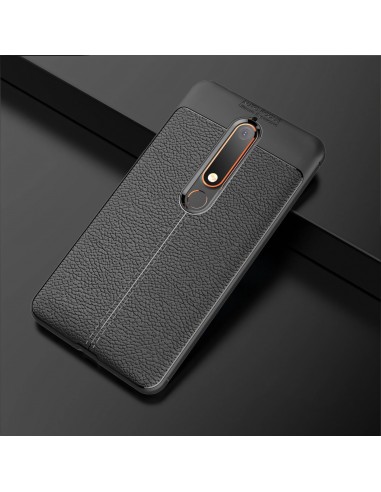 Coque silicone Nokia 6.1 Aspect cuir