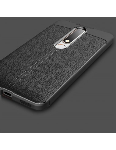 Coque silicone Nokia 6.1 Aspect cuir