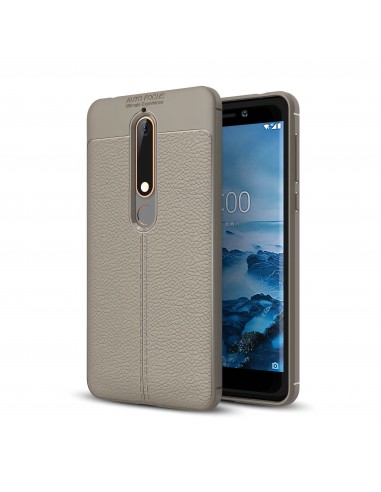 Coque silicone Nokia 6.1 Aspect cuir