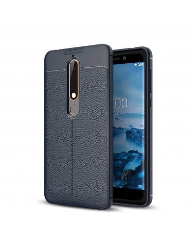 Coque silicone Nokia 6.1 Aspect cuir