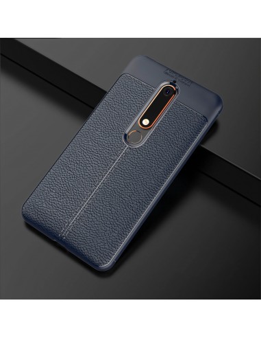 Coque silicone Nokia 6.1 Aspect cuir