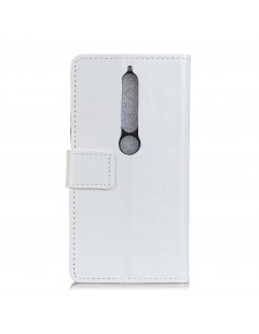 Etui portefeuille Nokia 6.1 avec rangements cartes Blanc Etui portefeuille Nokia 6.1 avec rangements cartes Blanc