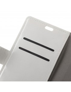 Etui portefeuille Nokia 6.1 avec rangements cartes Blanc Etui portefeuille Nokia 6.1 avec rangements cartes Blanc