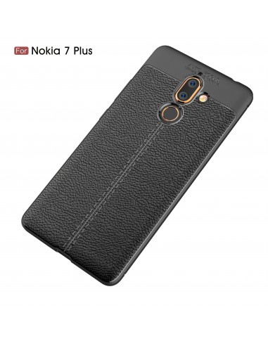 Coque silicone Nokia 7 Plus Aspect cuir