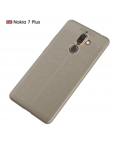 Coque silicone Nokia 7 Plus Aspect cuir