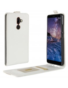 Etui vertical Nokia 7 Plus Simili Cuir Blanc Etui vertical Nokia 7 Plus Simili Cuir Blanc