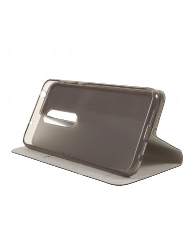 Etui portefeuille Nokia 6.1 Plus et X6 2018 Aspect tissus