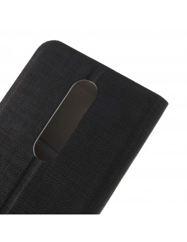 Etui portefeuille Nokia 6.1 Plus et X6 2018 Aspect tissus