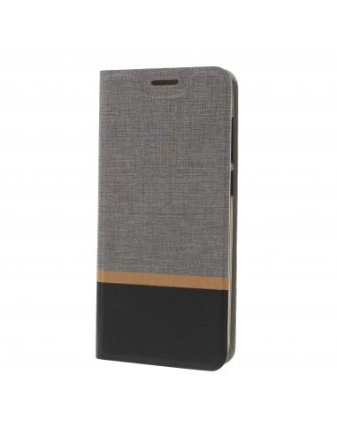 Etui portefeuille Nokia 6.1 Plus et X6 2018 Aspect tissus