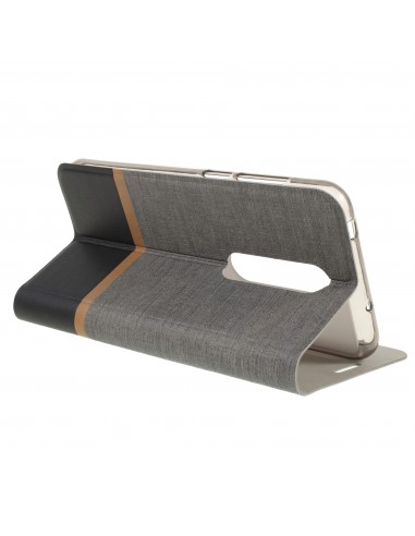 Etui portefeuille Nokia 6.1 Plus et X6 2018 Aspect tissus