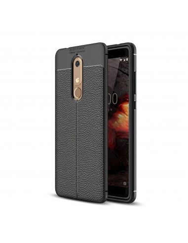 Coque silicone Nokia 5.1 Aspect cuir