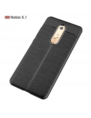 Coque silicone Nokia 5.1 Aspect cuir