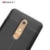 Coque silicone Nokia 5.1 Aspect cuir