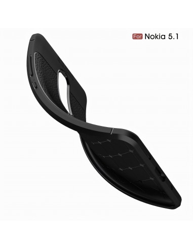 Coque silicone Nokia 5.1 Aspect cuir