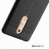 Coque silicone Nokia 5.1 Aspect cuir