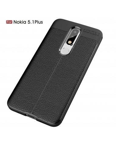 Coque antichoc silicone Nokia 5.1 Plus et Nokia X5 Aspect cuir