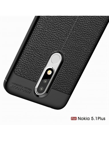 Coque antichoc silicone Nokia 5.1 Plus et Nokia X5 Aspect cuir