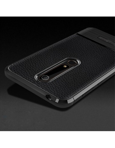 Coque silicone Nokia 6.1 Style cuir brossé